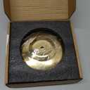 Car Cymbal, Mini Car Cymbal for Air Vent, with Compact Drum Stick, Drum Crash Cymbal Accessory for Car Dash Interior Decoration, Golden, by ALLCIFP