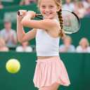 Girls Flowy Shorts: 2-in-1 High Waist Athletic Skorts Preppy Butterfly Shorts with Pocket Liner for Cheer Gym 7-14Y