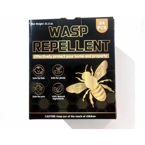 36 Pack Peppermint Oil Wasp & Bee Repellent, Natural Carpenter Bee Repellent for Yellow Jackets, Hornets, Mud Wasp Deterrent for Indoor Outdoor Patio Garden Porch | Long-Lasting Protection | Pet Safe