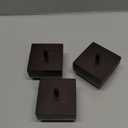 AORYVIC Sofa Legs Square Bed Feet 2 inch Wood Replacement Leg for Furniture Set of 4, Dark Brown (2 inch (4pcs) Standard (With hanger bolt))