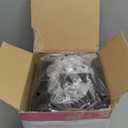 Kinky Curly Real 100% Human Hair Mannequin Head Manikin Cosmetology Doll Training Head with Stand for Hairdresser Practice Braiding Styling Bleaching Dyeing Cutting Updos Natural