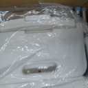 Folding Bath Seat with Back Support, Portable Shower Bench, White