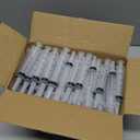 20ml 100Pack Plastic Measuring Syringes with Tip Cap, No-Needle Oral Applicator for Scientific Labs, Pet Feeding, Measurement, Refilling