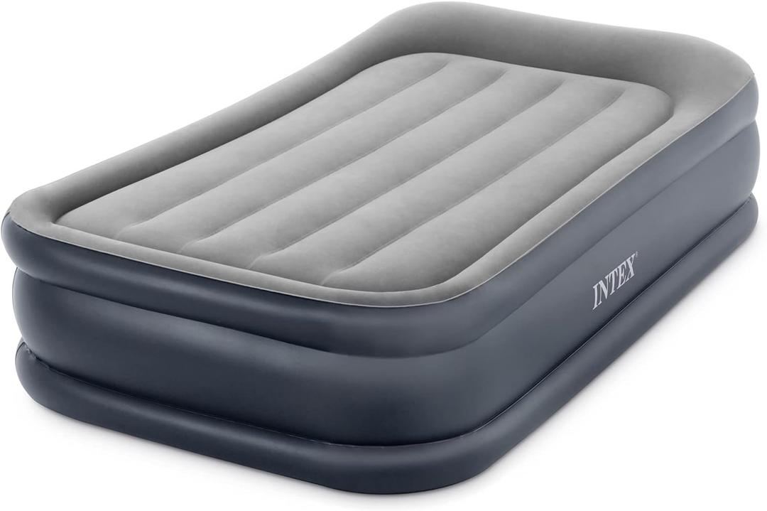 Intex Pillow Dura-Beam Series Rest Raised Airbed with Internal Pump (2020 Model)