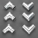 1 Inch EMT Conduit Inside Corner Pull Elbows, 90 Degree EMT to EMT Coupling with Detachable Capped Cover, Zinc Die-Cast, Secure Set Screw Design(6PCS)