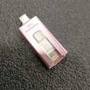 MFi Certified Flash Drive for iPhone 512GB, 3 in 1 Type-C USB Memory Stick Thumb Drive for Photos Videos, High Speed External Memory Storage Photo Stick for iPhone iPad Android PC (Rose Pink)