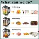 1200W Countertop Blender, Food Processor Hot Soup Maker with 9 Programs