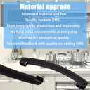 WB15X24435 Microwave Door Handle (Black),for Ge Microwave Handle Replacement for AP5957851, PS10065137, EAP10065137