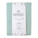 Honest Baby Organic Cotton Fitted Crib Sheet - Sage