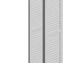 Fypon 16"W x 60"H x 1"P Louvered Shutter w/ Center Rail, Urethane (Per Pair)