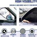 Car Front Window Shades, OUTTDID 2 Pack Side Window Sun Shades,Stretchy Mosquito Net Cover Fit Cars SUVs - Up to 31.5x49.6