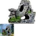 Artificial Moss Rock Cave Aquarium Decor, Fish Tank Hideout, Mountain Terrain Ornament