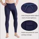 UPF 50+ Men's Surfing Leggings Sun Protection Swimming Pants, 2XL