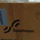 Sportneer Bike Trainer - Magnetic Stationary Bike Stand for 26-28" & 700C Wheels - Adjustable 6 Level Resistance Bike Trainer Stand for Indoor Riding with Quick Release Lever & Front Wheel Riser Block (Black)