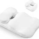 Face Down Pillow After Eye Surgery, BBL Pillows After Surgery for Sleeping, Headrest Position is Fully Adjustable, 3 Layers of Sponge Splicing, Removable and Washable