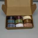 Vitalizart 1" x 90Yd Organza Ribbon Mixed Color Sheer Ribbons Set 10 Yd x 9 Rolls Handmade for Gift Wrapping Christmas Tree Crafts Bows Wedding Invitations Wreaths Wrap
