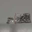 FANDAMEI 5mm Shelf Pins, Cabinet Shelf Pegs for Shelves, Pegs for Cabinet Shelves, Spoon Shape Nickel Plated Shelf Support Pegs, Cabinet Pegs, 60 PCS (Silver)