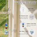 2 x Dog Memorial Gifts for Loss of Dog, Pet Memorial Suncatcher, Pet Sympathy Gifts, Heart Shaped Suncatcher with Personalized Words, Remembrance Bereavement Gift for Loss of Dogs Cats