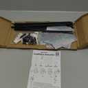 Hausse 10 Pack Reflective Pinwheels with Stakes (Assembly Required), Extra Sparkly Pin Wheel for Garden Decor, Bird Repellent Devices Deterrent to Scare Birds Away from Yard Patio Farm (Silver)