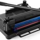 Heavy Duty Paper Cutter,12 inch Guillotine Paper Cutter,Guillotine Paper Cutters and Trimmers Cards Leather with Metal Base for Office Home School (Black, a4)