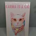 BFKDKG Taylor Poster wall art, Canvas wall art, Karma Is A Cat Album Prints, Lyrics Poster for Bedroom, Pink Room Wall Decor, Music Art Wall Decor for Girls Fans 16x24in (24L" x 16W")