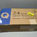 Bed Frame Queen Size 24 Inch Tall,Double Layer Heavy Duty Metal Platform