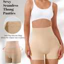 Seamless Shaping Boy shorts Panties Tummy Control Shapewear for Women Underwear Body Shaper Butt Lifting Shorts Under, M