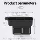 2-Pack Adjustable Car Seat Gap Filler (8.46"12.99"), Multifunctional Seat Side Organizer, Universal Fit Gap Stopper with Push-Pull Design, Prevents Items from Falling Between Seats