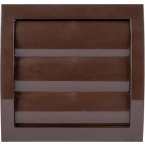 Vent Systems 4'' Inch Brown Air Vent Cover, Dryer Vents and Bathroom Exhaust Vent Pipe, Louvered Outdoor Dryer Vent Cover Opening Flap Vent, Keeps Out Insects, Birds and Rodents