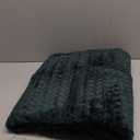 Exclusivo Mezcla Fleece Throw Blanket for Couch and Bed, 50x70 Inches Soft Cozy Jacquard Flannel Blankets, Lightweight Fuzzy Plush Warm Throws for Women, Forest Green