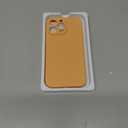Miracase Designed for iPhone 14 Pro Max Phone Case with Screen Protector,[Upgraded Enhanced Camera Protection],Shockproof Liquid Silicone Case with Microfiber Lining,6.7 inch, Amber Orange