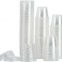 200-1oz Clear Polypropylene Small Plastic Containers | cups | with lids