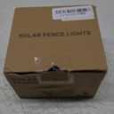 Solar Fence Lights, 8 Pack Waterproof LED Solar Deck Lights Outdoor, Solar Lights for Outside, IP44 Waterproof, Patio, Stairs,Yard,Warm White/Color Changing Lighting