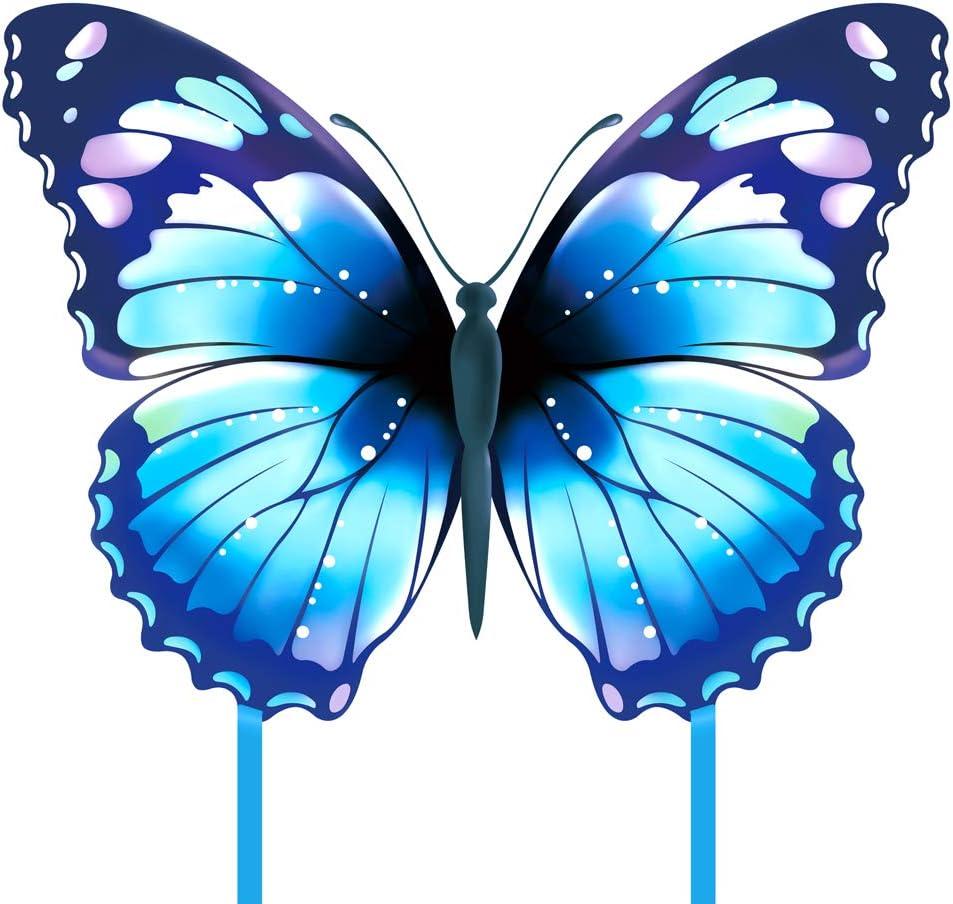 Mint's Colorful Life Butterfly Kite for Kids & Adults Easy to Fly, Large Single Line Kites with 300ft String Handle (Blue)