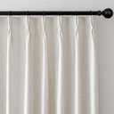 MYSKY HOME Linen Pinch Pleated Blackout Curtains 100% Room Darkening for Living Room Bedroom Thermal Insulated Light Block Window Drapes 102 inches Long Width 40", 2 PCs