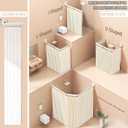 Adjustable Curved Shower Rods for Bathroom, Corner Curtain Rod No Drill, Space Saver, Suitable for RV, Clothing Store Fitting Room (White,4-Foldable,54In, Suction Cup Style)