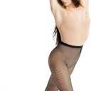 Capezio Women's Studio Basics Fishnet Seamless Tight (Large-X-Large, Black)