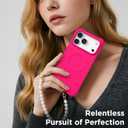 for iPhone 17 Pro Case, Compatible with MagSafe, Screen Protector +[Integrated Silicone Camera Control Button], Shockproof Protective Magnetic Case for iPhone 17 Pro 6.3", Neon Pink