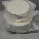 YOUBET 100PCS Ivory Scalloped Plastic Plates - Heavy Duty Disposable Fancy Hard Plates Include 50 Dinner Plate, 50 Dessert Plate, for Wedding & Party