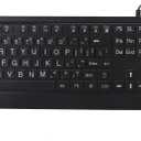 Large Print USB Keyboard with White LED Backlit, Keyboard for Gaming or Office, Ergonomic Silent