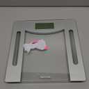 Taylor Weight Tracking Smart Scale for Body Weight with Bluetooth Sync, 400 lb Capacity, HSA/FSA Eligible, Glass & Metallic Silver Platform, Blue Backlit Display, Syncs with WeighSync App, Clear