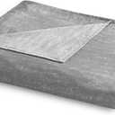 YnM Cooling Duvet Cover for Weighted Blankets (Gradient Dark Grey, 60''x80'')