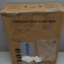 Electric Bidet Toilet Seat Elongated with Heated Seat, Warm Air Dryer, Endless Warm Water, Oscillating and Pulsating Spray Wash, Stainless Steel Self-Clean Nozzle, Sense Seat (Dual Temperature Display 2)