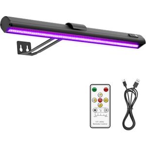 Onforu Black Light for Blacklight Tapestry,15'' Rechargeable Blacklight Picture Light with Remote, 4000mAh Black Light Bar for  Poster, Glow in The Dark Party, Bedroom Decor, Party, 2 Pack