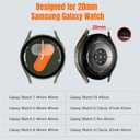 Bandletic Strong Magnetic Bands Compatible with Samsung Galaxy Watch 7/FE/6/5/4 Band 40mm 44mm/Galaxy Watch 5 Pro 45mm/Watch 6 4 Classic 42mm 46mm 43mm 47mm, 20mm Silicone Strap for Women,Black/Orange