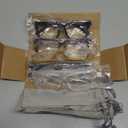 Eyekepper 5-pack Oversized Reading Glasses Square Large Frame Readers for Men and Women +2.25