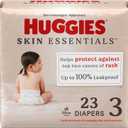 Huggies Size 3 Diapers, Skin Essentials Baby Diapers, Size 3 (16-28 lbs), 23 Count, Packaging May Vary