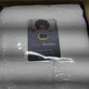 SERTA Down Illusion Soft Hypoallergenic 2 inch Pillowtop Simple Fit Mattress Topper, Queen, White