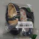 Sawimlgy Baby Girls Mary Jane Sequins Crown Flats PU Leather Wedding Party Princess Ballet Shoe Infant Rubber Sole Prewalker Toddler First Crib Shoes (12-18 Months Toddler, 02 Black)