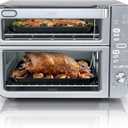 Ninja Air Fryer & Toaster Oven Combo with Thermometer | Double Stack XL | 12-in-1 | Smart Finish & DualZone Technology Cook 2 Meals at Once | Air Fry, Bake, Broil, Reheat | Stainless Steel | DCT651, 18.6 in L X 16.39 in W X 13.26 in H